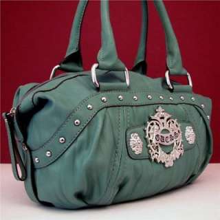 Guess Pebbled Jade Green Blondie Handbag Purse Bag 758193245851  