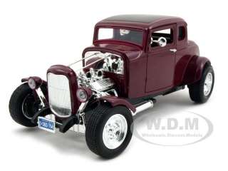 1932 FORD COUPE BURGUNDY 1:18 DIECAST MODEL CAR  