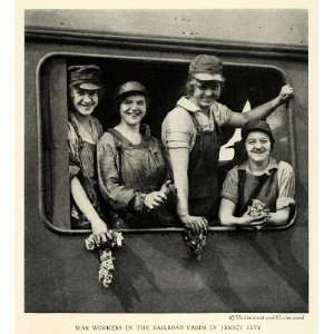 com 1923 Print World War I Production Rosie Riveter Workers Railroad 
