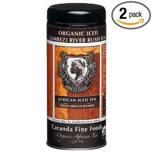   Tea, Organic Iced Zambezi River Rush Tea, 3.5 Ounce Tins (Pack of 2