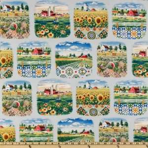  44 Wide Quiltscapes Patches Blue Fabric By The Yard 