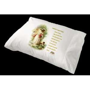  Guardian Angel Prayer Pillow Case   Black (Rest On His 