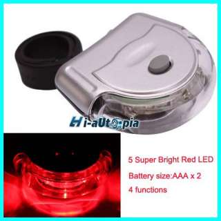 New 5 LED 4 Mode Bike Bicycle Red Tail Rear Light Lamp  