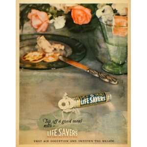 1928 Ad Pep O Mint Life Saver Digestion Fresh Breath   Original Print 