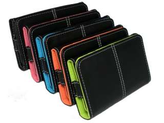 Black Leather Wallet ID CreditCard Case for iPhone 4 4G  