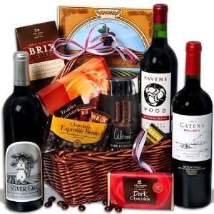 Red Wine & Dark Chocolate Gift Basket Grocery & Gourmet 