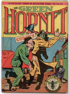 Green Hornet Comics #4 G+ 2.5 Helnit Kato 1941!!  