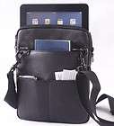 South City Genuine Leather Bag Black For Apple iPad 1 2 Case Cover 