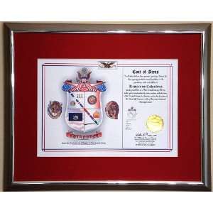  American Heraldry Certificate for US Marine Corps, USMC 