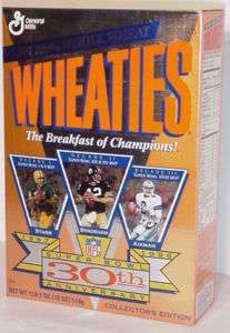 Wheaties Cereal   1995 Super Bowl 30th Anniversary  