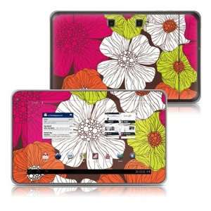  LG G Slate Tablet Skin (High Gloss Finish)   Brown Flowers 