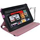 rooCASE Slim Fit Folio Case w¡ Stand & Stylus for  Kindle Fire
