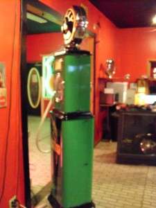 polly gas bennett 150 clockface gas pump globe restored  
