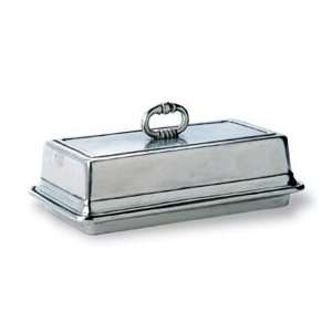  Match Pewter Covered Single Butter Dish