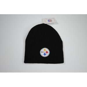   Pittsburgh Steelers Black Knit Beanie Cap Winter Hat 