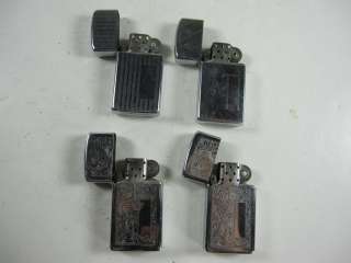 12pc Lot Vintage Zippo Slim Lighters *No Reserve*  