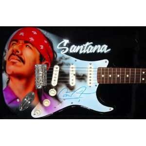  Santana Autographed Carlos Signed Incredible Guitar 