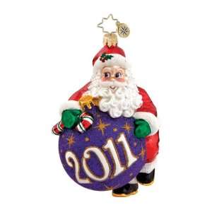  Christopher Radko Hang On Santa! 2011 Ornament: Home 