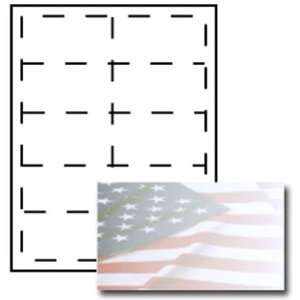  American Flag Business Card Paper Stock: Office Products
