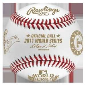  MLB 2011 World Series Dueling Baseball with Team Logos in 