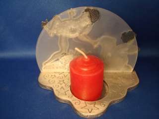 Frog w/Austrian Crystals Votive Tea Light Candle Holder  