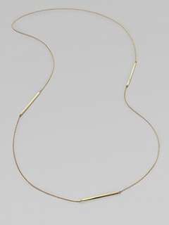 Jennifer Zeuner Jewelry   Diamond Accented Bar Station Necklace