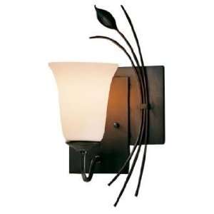  Forge Right Side Leaf and Stem Wall Sconce