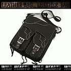 Black LUCE leather Double SLIP Pocket Shoulder Bag NEW TAGS  
