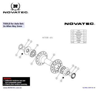 Novatec Road Bike Front and Rear Hubs Shimano 8 9 10 Speed Compatible 
