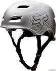 fox racing transition helmet silver lg xl bmx skate helmet