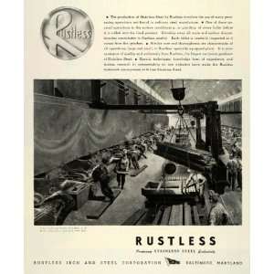   Production Line War Workers Welding   Original Print Ad Home