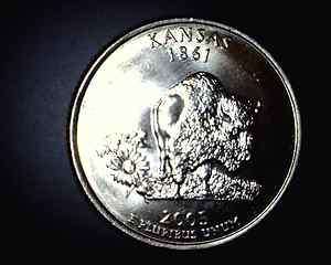 2005 D Kansas Unc. State Quarter Coin  