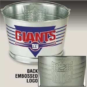  NFL New York Giants XL 17 Quart Steel Pail Sports 