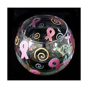  Pretty in Pink Design   Hand Painted   19 oz. Bubble Ball 