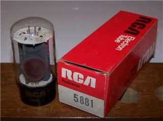 vintage NOS NIB RCA 5881 tube  tested  6L6 6L6gb  