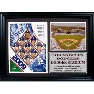 2009 Los Angeles Dodgers Team Photograph with Statistics in a 12 x 18 