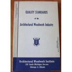   Woodwork Industry Architectural Woodwork Institute Books