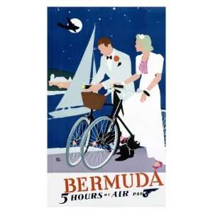  Pan Am Airline to Bermuda Places Giclee Poster Print by 