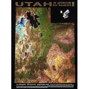  The State of Utah From Space Print: Toys & Games