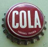 COLA,12OZ Cork lined Soda crown bottle cap Carmel Color  