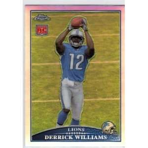  Derrick Williams Detroit Lions 2009 Topps Chrome Refractor 