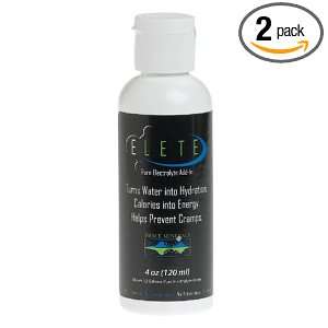 Trace Minerals Elete Pure Electrolyte Add In, 4 Ounce Bottles (Pack of 