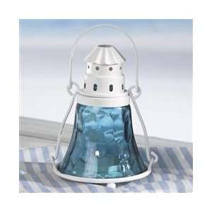  On the Coast Blue Lantern Tea Light Holder: Home 
