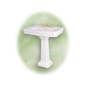 St. Thomas Creations 5124.080.01 Vitreous China Pedestal Sink   White