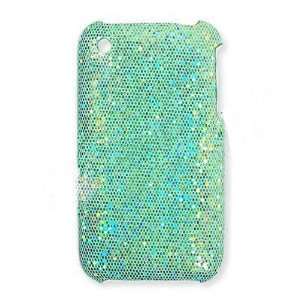 Premium   Apple iPhone 3G/ 3GS Leather Design Glow Green   Faceplate 