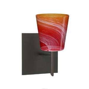  Wall Sconce Finish: Bronze, Glass Shade: Solare: Home Improvement