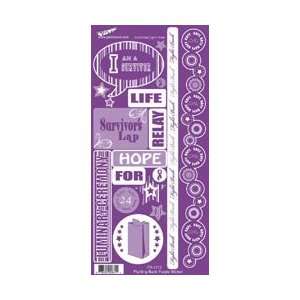  Fighting Back Cardstock Stickers   Purple Arts, Crafts 