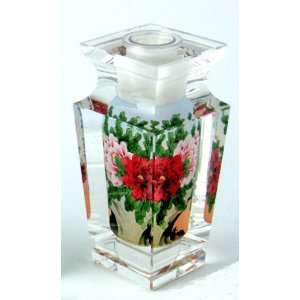   Red & Pink Floral, Decorative Silk Box   CLOSEOUT Sale Everything