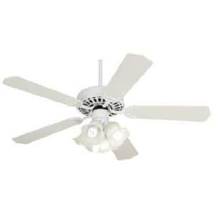  52 White Knight™ White Ceiling Fan with Light Kit: Home 