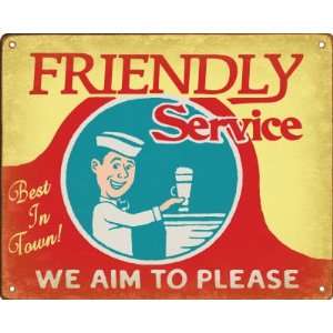  Friendly Service Fountain Sign with Jerk 